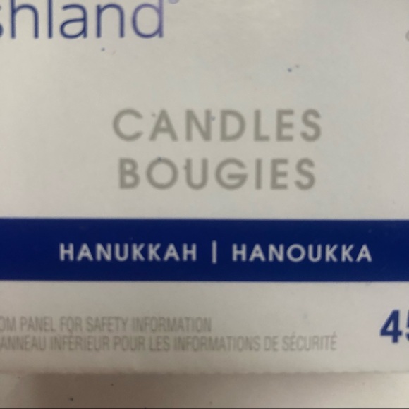 Hanukkah Festival of Lights Menorah Blue Silver White Candles NWT - Picture 4 of 6